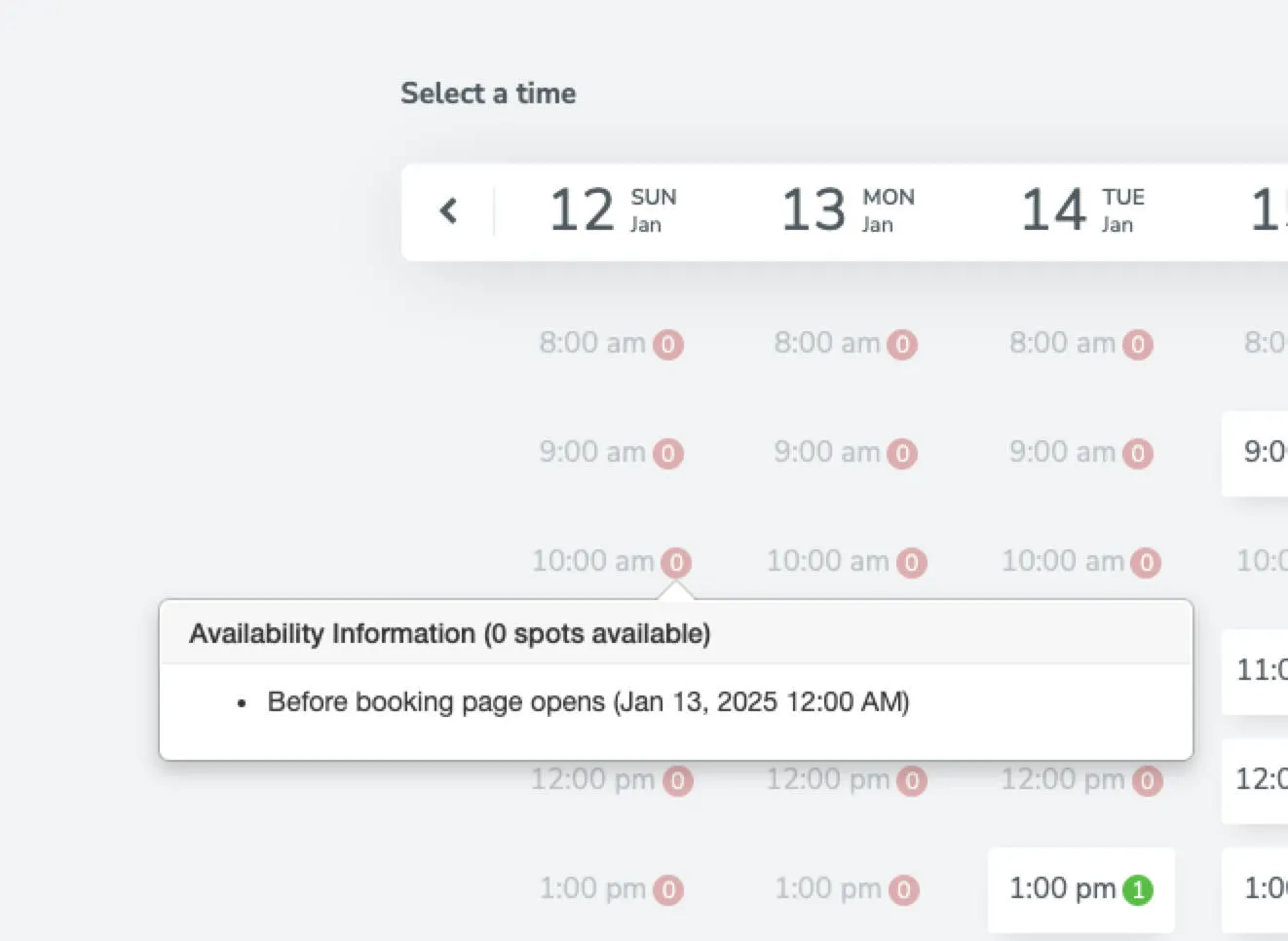 Pending booking page (that is not active yet) affecting appointment availability