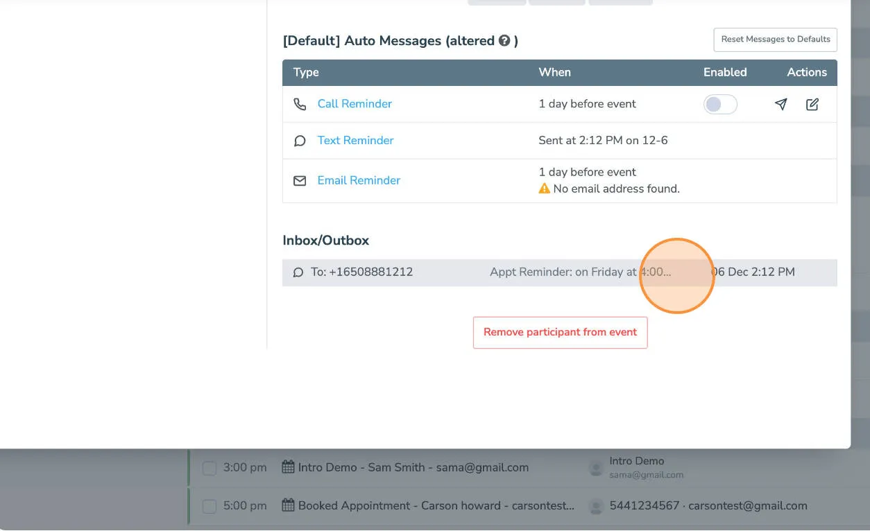 See manually sent messages in Apptoto platform