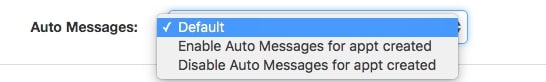 apptoto booking auto messages options